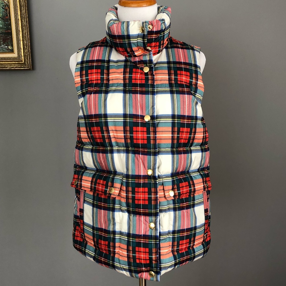 J.Crew puffer vest, size: XS